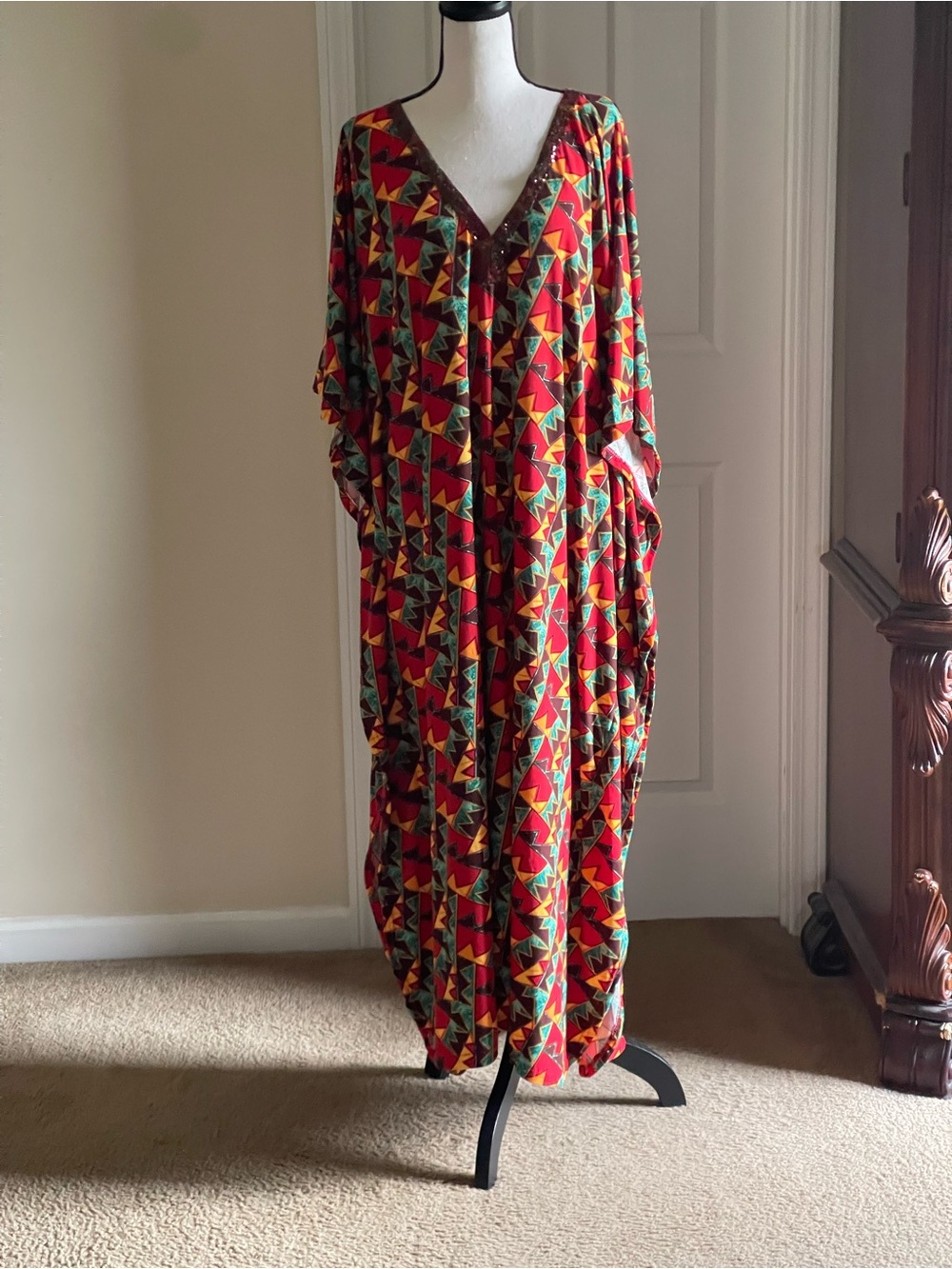 Kaftan Colorful Geometric Dress